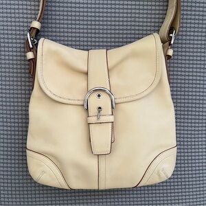 Coach Cream Shoulder Bag